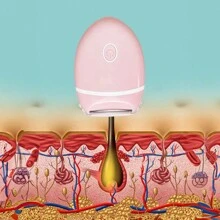 1支新款女士比基尼刮刀,電動脫毛器,腋下,私密部位,全身剃刀 - 粉色 - 查看 8