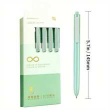 chenguang M&G Masmarcu Forest Collection 0.5mm Black Ink Press Type Rollerball Pen With 676 Refill, High Capacity Pen For Learning, Brushing And Office Use - Black - View 2