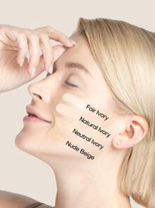 MISTINE 全遮瑕妝前乳霧效果，24小時防水輕盈貼膚的液態粉底液，具有透明質酸抗氧化抗污染抗藍光成分，1包30克 - LP 110 - 查看 6