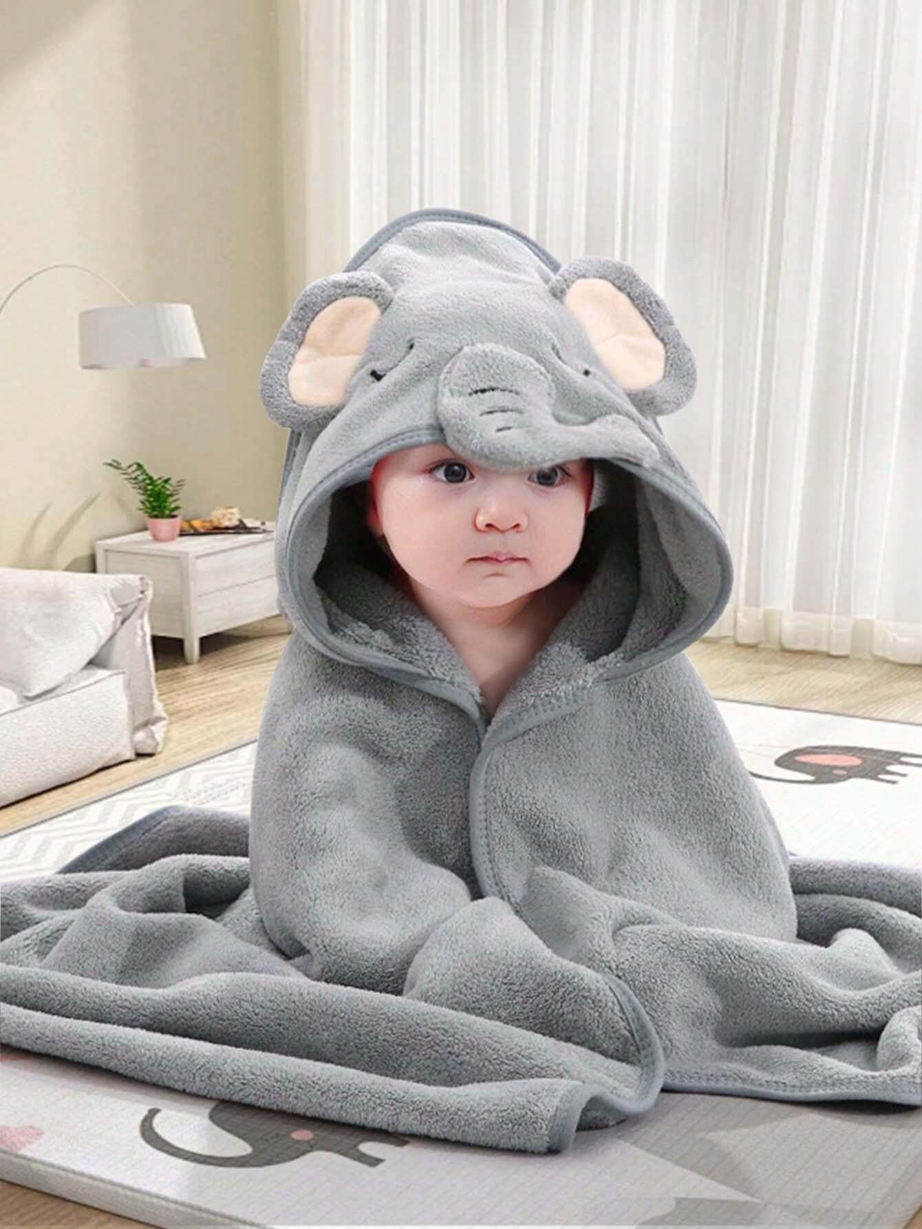 Baby Blanket, Soft AirConditioning Quilt, Hooded Bathrobe, Newborns