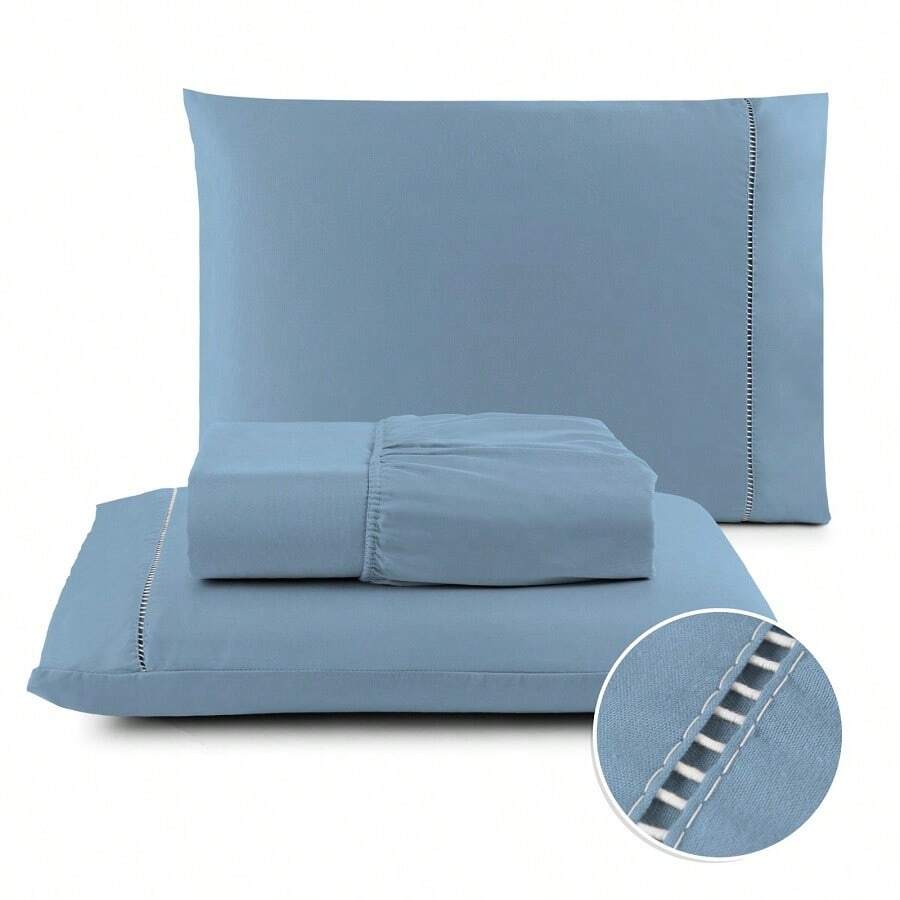 Sheet Sets With Pillowcases - 淺藍色 - 查看 1