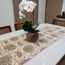 Caminho Trilho de Mesa Decorativo Linhão 1,80m x 0,50m Decoração - Pingo de Ouro - Multicolorido - Visão 7