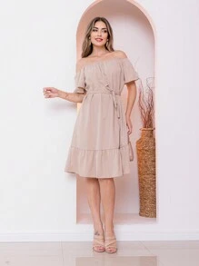 Women Dresses - Màu be - Xem 1