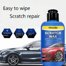 Car Scratch Repair Wax, Car Scratch Repair Paste, Car Scratch Remover, Car Scratch Repair Wax, Professional Car Scratch Remover Kit, Car Paint Scratch Repair Paste (With Application Sponge + Microfiber Towel) | By Hand Or Drill Friendly | - 100ml/3.38oz - White - View 4