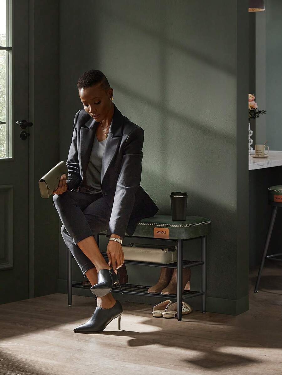 VASAGLE Shoe Racks - สีเขียวเข้ม - ดู 1