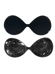 2pcs Silicone Invisible Backless Bra Strapless Nipple Cover Pasties Boob Pads