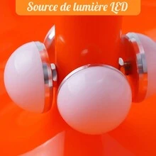 LED Mushroom Decorative Table Lamp For Bedroom Bedside Living Room Decoration Lighting Desk Lights Bedside Lamp - Orange - View 4