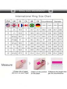 1只時尚簡約浪漫的心形cz寶石女戒,情人節禮物,約會,儀式 - 1674 - 查看 3