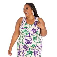 Plus Size Dresses - Blue - View 4