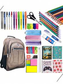 Teaching Tools - กระเป๋าเป้ สีน้ำตาล - สมุดโน๊ตผู้หญิง - ดู 1