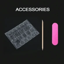 綠色貓眼,深色手工美甲,戴上指甲耀眼的綠光 - 綠色 - 查看 5