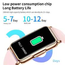 LIGE 智能手錶配備心率/血氧/血壓/睡眠監測,適用於健身跟踪器運動模式步數卡路里計數器活動,健康跟踪器ip67防水通話和消息通知 - 粉色 - 查看 4