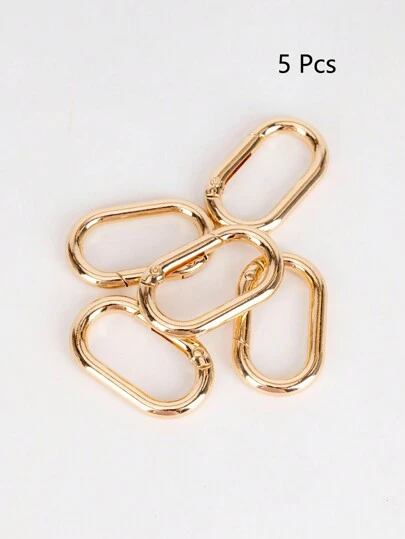 Metal Oval Spring Buckle Can Be Opened Keychain Bag Hook Dog Chain Buckle Accessories