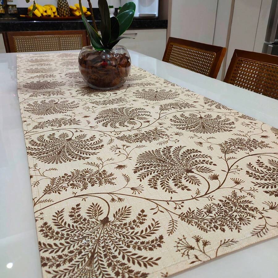 Caminho Trilho de Mesa Decorativo Linhão 1,80m x 0,50m Decoração - Pingo de Ouro - Multicolorido - Visão 1