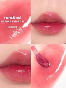 Rom&nd Glasting Water Tint 16 FIGRISE, Rossetto liquido Romand, Lucidalabbra, Non appiccicoso, Finitura lucida e brillante, Lunga durata, Idratante, Illuminante, Effetto naturale, Tinta labbra per uso quotidiano, Cosmetica coreana, REGALO, 4g/0.14oz
