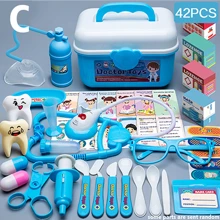 70 件大型儿童过家家玩具，医生玩具套装工具，男孩和女孩的医疗包，过家家护士，针头听诊器，角色扮演玩具，生日礼物，医生套装，医生，听诊器，儿童护士，医生礼物，玩医生套装，听诊器，玩具医生套装，牙医玩具套装，医生套装，听诊器，牙医