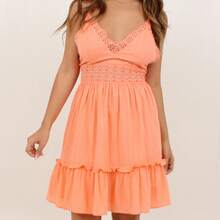 Women Dresses - 橘色 - 查看 3