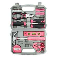 14in X 11in Pink Tool Set, Tool Kit For DIY, Necessities For Daily Decoration And Maintenance, Creative Gift For Ladies - Pink - View 1