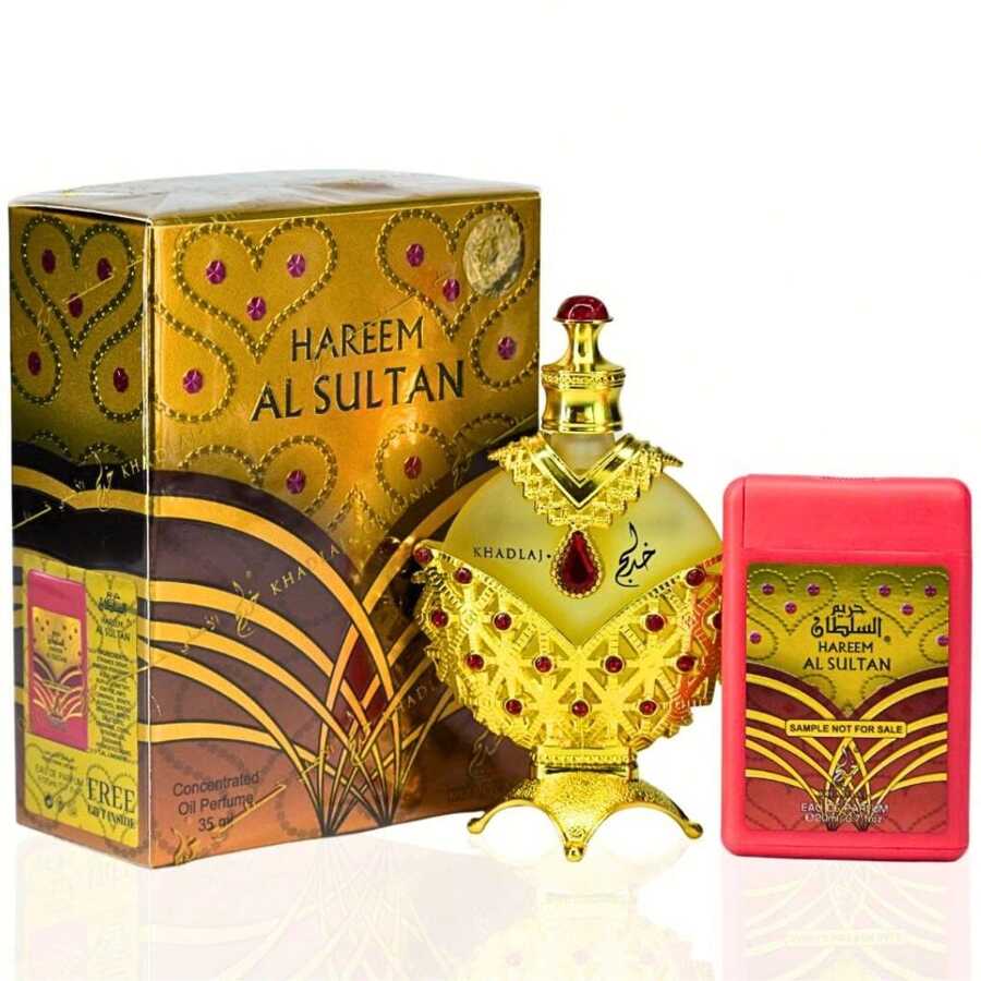 Hareem Al Sultan Gold CPO-35Ml (1.1oz) With Free Gift Spray EDP - 20ml (0.7oz) By Khadlaj - The Original - 彩色 - 查看 1