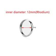 4 Thép Không Gỉ Mạ Vàng Bông Tai Bông Cài Đặt Cho Cabochon Căn Cứ Tự Làm Trang Sức Làm Cho Những Phát Hiện - Vàng - Xem 21