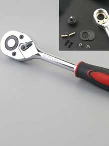 46pcs Car Repair Tool Kit, Ratchet Torque Wrench Spanner Screwdriver Socket Set Combo Tools Kit Bicycle Auto Repairing Tool Mechanic Tool Set - Black - View 5