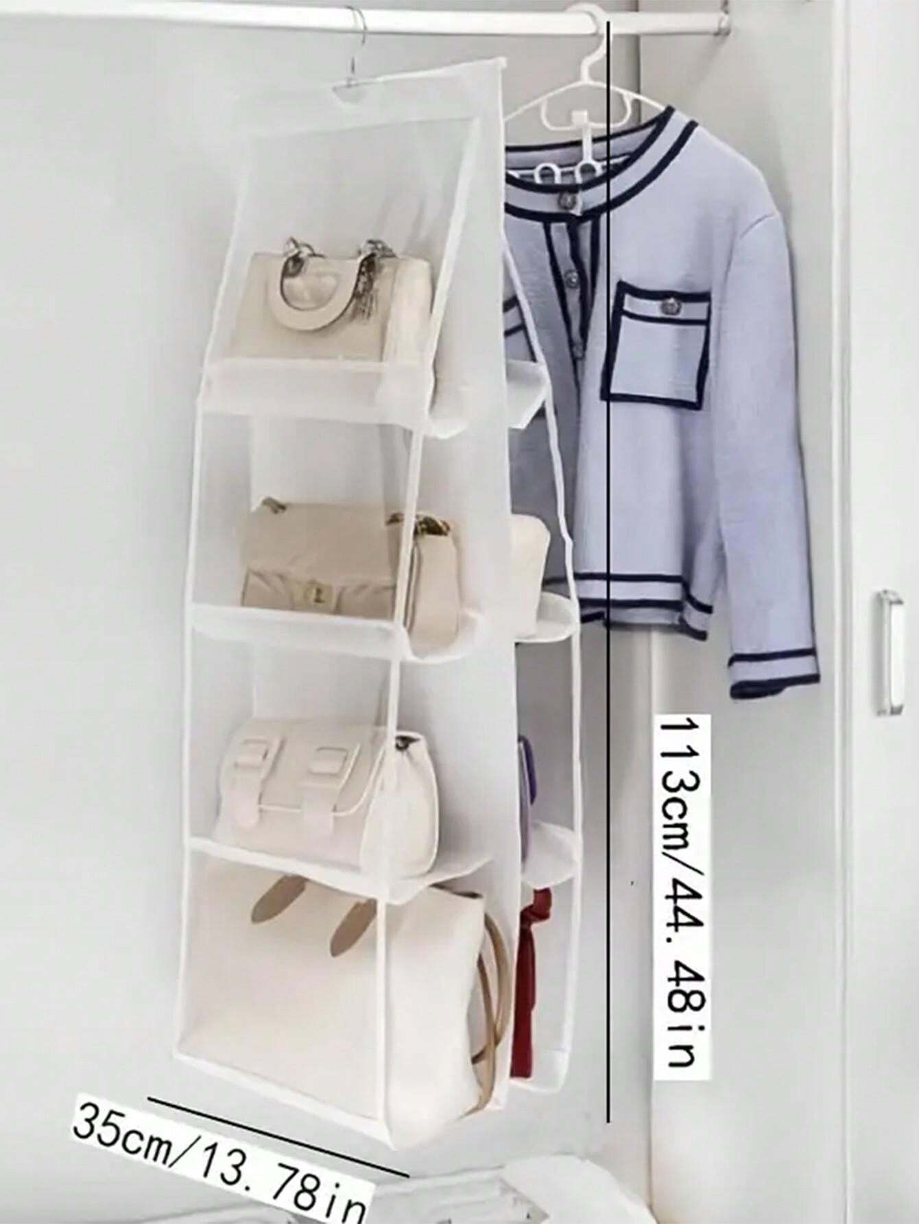 1Pc 6/8 Pockets Handbag Organizer Hanging Bag Purse Organizer For