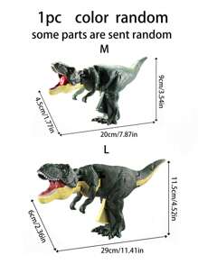 1個塑膠發條蟲霸霸恐龍玩具,手持搖擺模擬動物,年輕的惡作劇解壓工具 - 彩色 - 查看 8