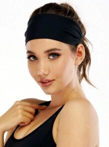 1pc Women's High-Quality Elastic Breathable Sweat-Absorbent Sports Headband Hair Band Turban Headband Sweatband, School Stuff, College, Headbands