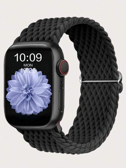Braided Stretchy Solo Loop Compatible With Apple Watch Band Ultra 49mm 45mm 44mm 46mm 42mm 41mm 40mm 38mm Men Women, Soft Nylon Elastic Braided Wristbands Bands Strap Replacement Compatible With IWatch Ultra 2 3, Series 11/10/9/8/7/6/5/4/3/2/1 SE As A Gift For Students Returning To School