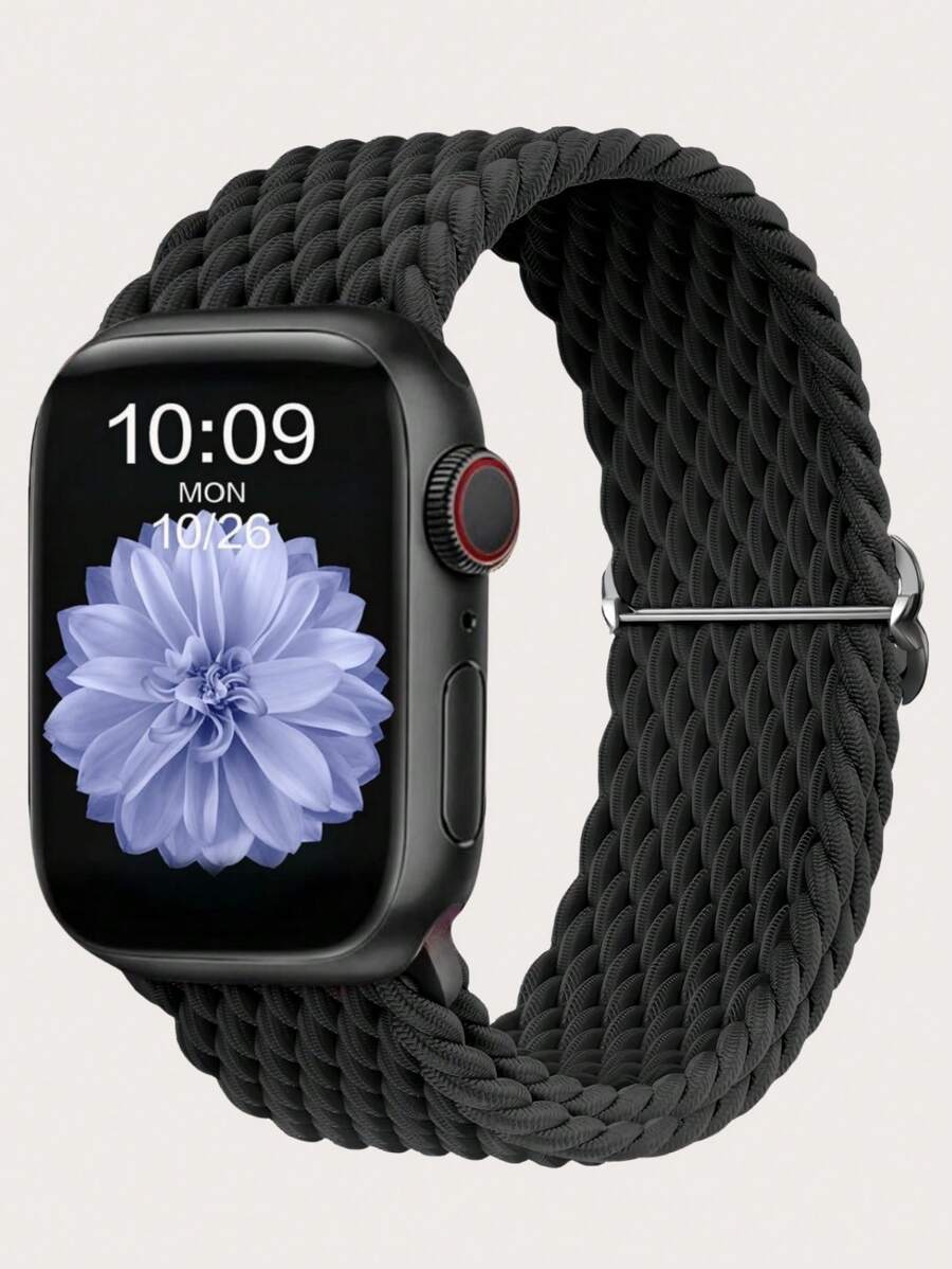 Braided Stretchy Solo Loop Compatible With Apple Watch Band Ultra 49mm 45mm 44mm 46mm 42mm 41mm 40mm 38mm Men Women, Soft Nylon Elastic Braided Wristbands Bands Strap Replacement Compatible With IWatch Ultra 2 3, Series 11/10/9/8/7/6/5/4/3/2/1 SE As A Gift For Students Returning To School