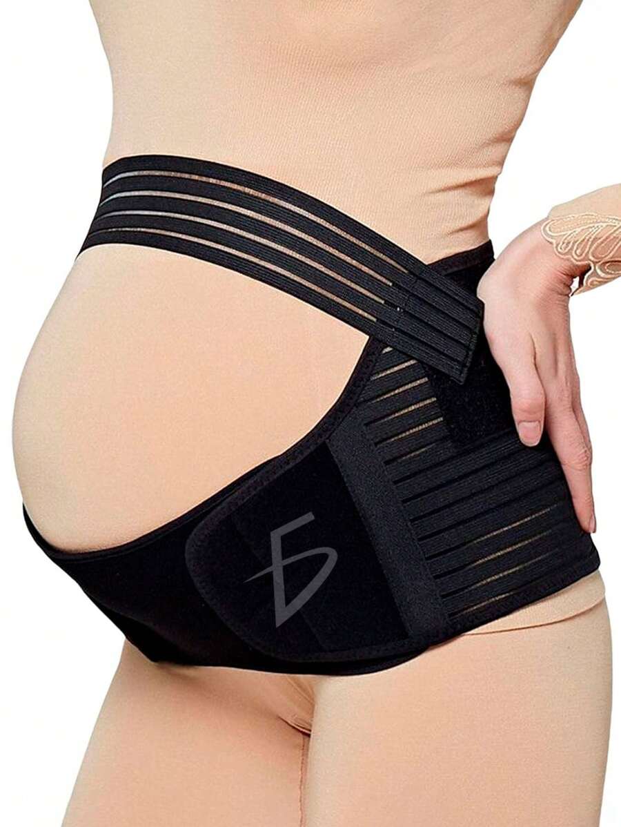 Cinturón De Soporte De Vientre para Mujer Embarazada - Negro - Ver 1