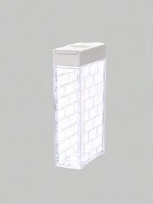 XI GE Transparent Dual-Opening Kitchen Spice Jar Set Of 6 With 3-Side Locking Lid And Tray - White - View 3