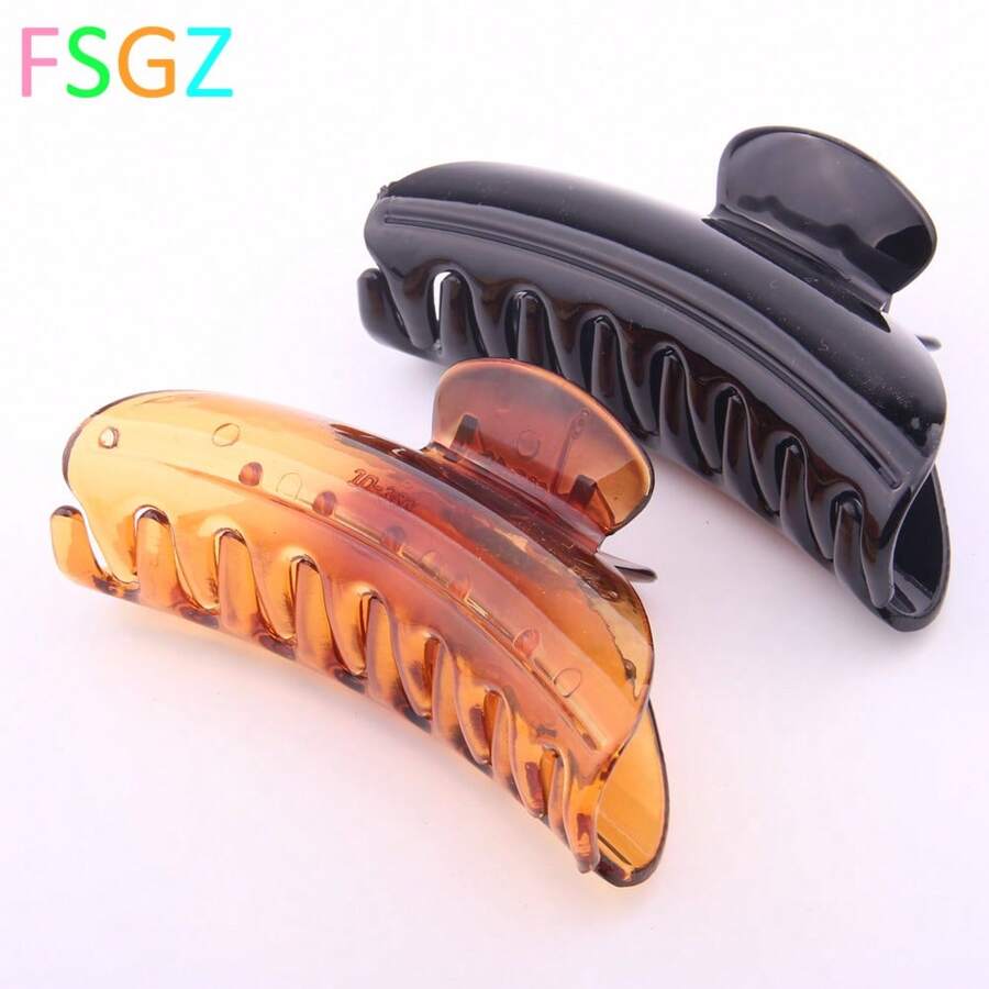 1 Miếng Đúng mốt Xịt nước Được Sơn ABS Nhựa Móng vuốt tóc Kẹp Đối với Của phụ nữ Sử dụng hàng ngày - Nhiều màu - Xem 1