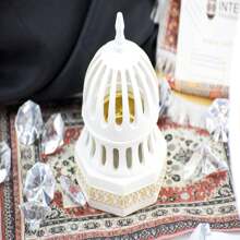 Classic Traditional Dome Style Closed Incense Bakhoor Burner - White - Multicolor - View 6