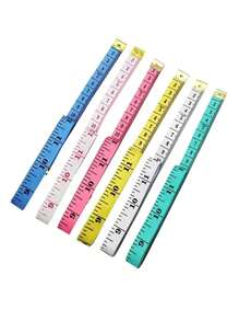 6pcs/Set Plastic Measuring Tape, Tailor's Tape Measure, Measuring Ruler For Body, Sewing And Tailor Use,Rulers - Multicolor - View 7