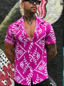 Men Shirts - Màu Hoa hồng đỏ - Xem 5