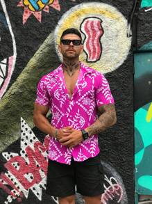 Men Shirts - Màu Hoa hồng đỏ - Xem 4