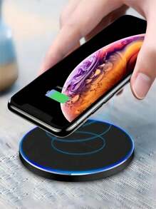 Carregador Sem Fio Indução Wireless Sensor Mesa Turbo Fast 15w - P/ Smartphone - Dourado - Visão 4