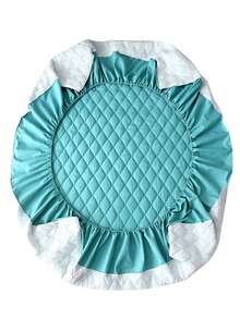 1pc Solid Color Diamond Pattern Bedspread, Skin-Friendly Waterproof Bedspread For Home And Dorm Room(Sheet Only, Pillowcase Not Included), Winter, Room Decor - Xám - Xem 6