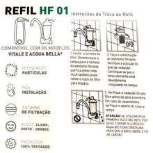 Vela Torneira com Filtro Lorenzetti Acqua Bella Vitale Compatível RV01 - Branco - Visão 6