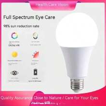 1pc Led Light Bulb, E27 Socket, White Light, Energy Saving, Suitable For Home Use, Spherical Shape, A Model, 200v-240v - White - View 5