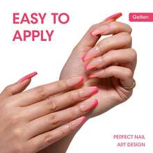 Perfect Summer 8ml 吉利亮光凝膠指甲油 粉紅色/紅色/紫色 浸泡式 超聲波除彩 指甲藝術設計 女性禮物 - 珊瑚粉 - 查看 3