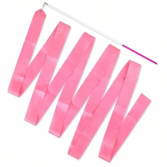 Rhythm Dance Ribbon, Gymnastic Ribbon, Artistic Dancing Ribbon, Baton Twirling For Dance, Gymnastics, Talents Performance