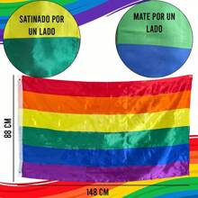 Bandera Gay Pride Lgbt Homo 1.5m X 90cm Resistente Lavable Bandera Progresista Lgbt+ Progess Pride Orgullo Gay Arcoíris Bandera Lgbt Pride Arcoiris 150x90cm Comunidad Orgullo Gay Logotipo Del Arco Iris bandera del orgullo gay o bandera del orgullo LGBT, es un símbolo del orgullo de lesbianas, gays, bisexuales y transexuales (LGBT) ,La bandera del arco iris es perfecta para desfiles de apoyo LGBT, reuniones de grupos, mítines LGBT, restaurantes temáticos LGBT, bares gay - Multicolor - Ver 2