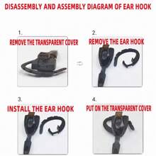 1PC Single Wireless Headphones Business Earphones - Compatible Headset Microphone Rechargeable Standby Car Driving Sport Handsfree