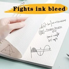 1 Peça, Com Linhas/quadriculado, 200 Páginas, Refil Portátil Destacável Para Caderno, Diário E Organização De Materiais De Escritório E Papelaria, Adequado Para Estudantes