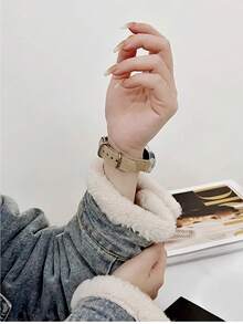 1 PC Unisex Màu trơn & Thiết kế đơn giản & Vỏ trong suốt & Ba khóa & Ổn định & Thể thao ngoài trời & Nhẹ & Thoáng khí & Cao cấp & Tương thích với Xiaomi Band 8/7/6/5/4/3 - Màu Khaki - Xem 10