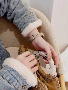 1 PC Unisex Màu trơn & Thiết kế đơn giản & Vỏ trong suốt & Ba khóa & Ổn định & Thể thao ngoài trời & Nhẹ & Thoáng khí & Cao cấp & Tương thích với Xiaomi Band 8/7/6/5/4/3 - Màu Khaki - Xem 5