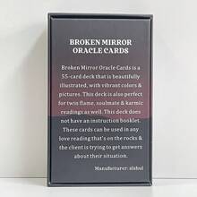 12x7cm Broken Mirror Oracle Cards  Deck For Beginners With Keywords Prophecy Divination Fortune Telling English Version 55-Cards - Multicolor - View 4