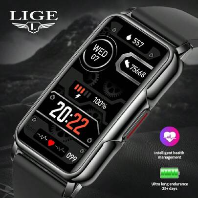 LIGE Smart Watch With Heart Rate/ Blood Oxygen/ Blood Pressure/ Sleep Monitor, Fitness Tracker Sports Modes Step Calorie Counter Activity, Health Trackers IP67 Waterproof Calls And Messages Notification